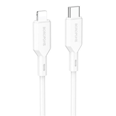 Кабель Type-C - Apple lightning Borofone BX70 (повр. уп)  100см 3A  (white)