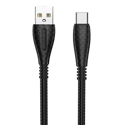 Кабель USB - Type-C Borofone BX38 Cool (повр. уп)  100см 3A  (black)