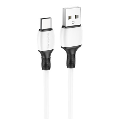 Кабель USB - Type-C Borofone BX84  100см 3A  (white)