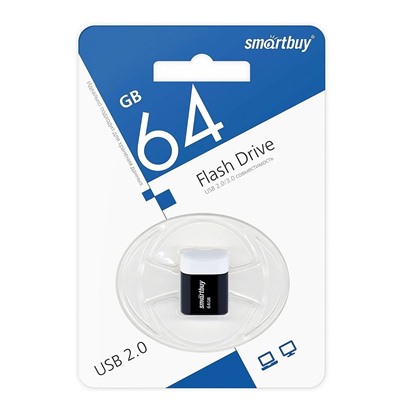 Флэш накопитель USB 64 Гб Smart Buy Lara (black)