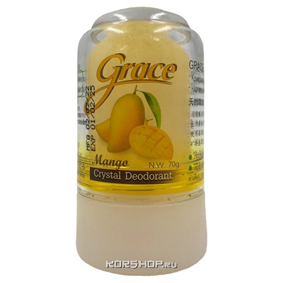 Дезодорант кристалл с манго Grace, Таиланд, 70 г Акция