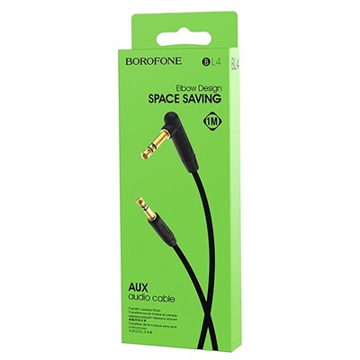 Кабель AUX (папа-папа) Borofone BL4  100см   (black)