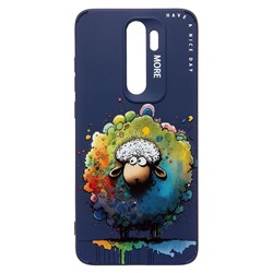 Чехол-накладка - SC335 для "Xiaomi Redmi Note 8 Pro"  (овечка) (dark blue) (227224)