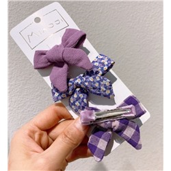 Набор заколок для волос "Purple bows"