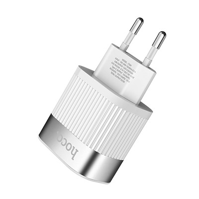 Адаптер Сетевой Hoco C58A Prominent PD QC3.0 USB/Type-C 3A/20W (white)