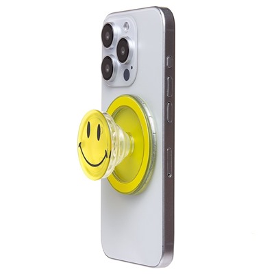 Держатель для телефона Popsockets PS64 Smile SafeMag (yellow) (229303)