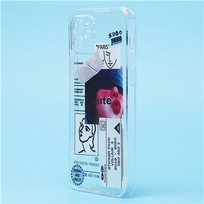 Чехол-накладка - SC273 для "Apple iPhone 12" (001) (прозрачный)