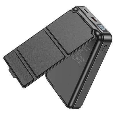 Внешний аккумулятор беспроводной Borofone BJ29 PD QC SafeMag 10000mAh Lightning/Type-C (black)