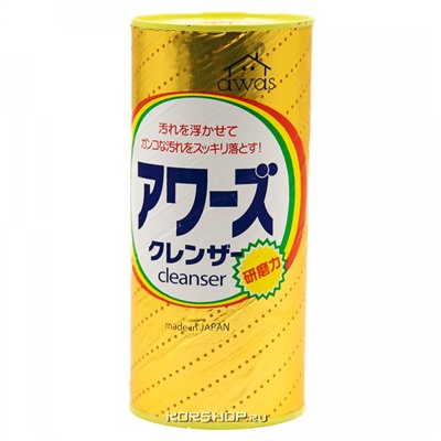 Чистящий порошок для ванны/кафеля/унитаза Powder Cleanser Rocket Soap, Япония, 400 г Акция