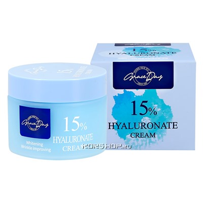 Крем для лица с гиалуроновой кислотой Hyaluronate 15% Cream Grace Day, Корея, 50 мл Акция