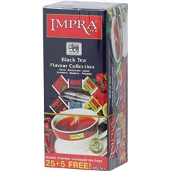 IMPRA. Ассорти черного чая 60 гр. карт.пачка, 30 пак.