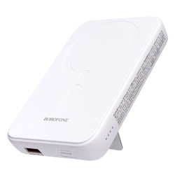 Внешний аккумулятор Borofone BJ47 PD20W SafeMag 10000mAh Type-C/USB/Type-C (white)