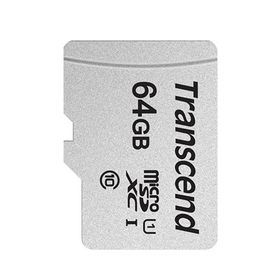 Карта флэш-памяти MicroSD 64 Гб Transcend 300S UHS-I U1 без адаптера (black)