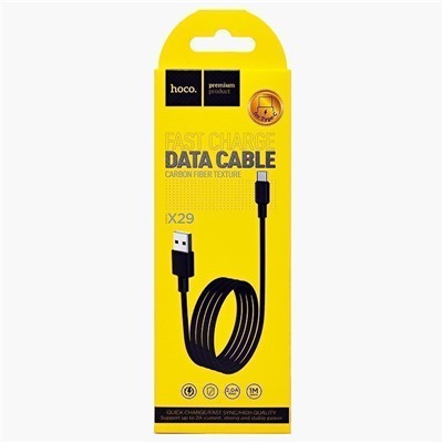 Кабель USB - Type-C Hoco X29 Superior  100см 2A  (black)