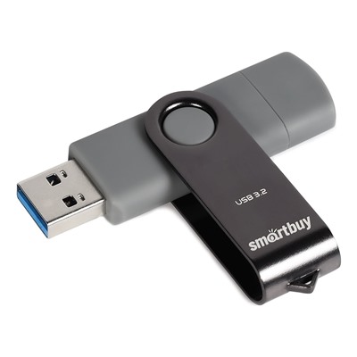 Флэш накопитель USB 128 Гб Smart Buy Twist Dual Type-C/Type-A 3.1 (black)