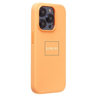 Чехол-накладка ORG Silicone Case SafeMag с анимацией для "Apple iPhone 15 Pro" (orange sorbet)