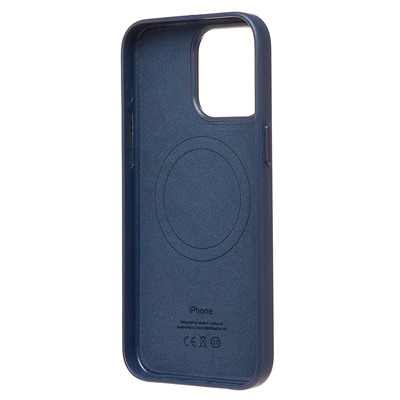 Чехол-накладка ORG SM002 экокожа SafeMag для "Apple iPhone 15 Pro Max" (pacific blue)