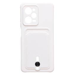 Чехол-накладка - SC304 с картхолдером для "Xiaomi Poco X5 Pro" (white) (218004)