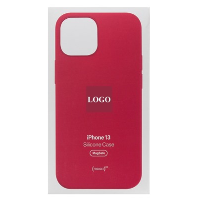 Чехол-накладка - SM003 SafeMag Soft Touch с анимацией для "Apple iPhone 13" (red)