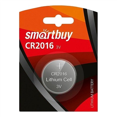 Элемент литиевый Smart Buy CR2016 (1-BL) (12/720)