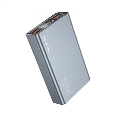 Внешний аккумулятор Borofone BJ40 PD QC 15000mAh Type-C/USB*2/Type-C (metal gray)