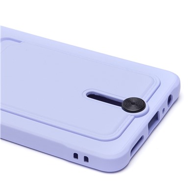 Чехол-накладка - SC304 с картхолдером для "TECNO Camon 20" (light violet) (228175)