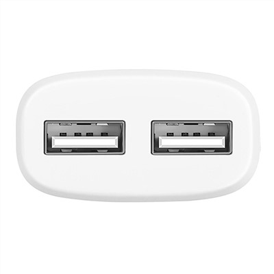 Адаптер Сетевой Hoco C12 2USB 2,4A/10W (white)