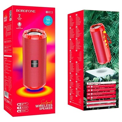 Портативная акустика Borofone BR15 Smart sports (red)