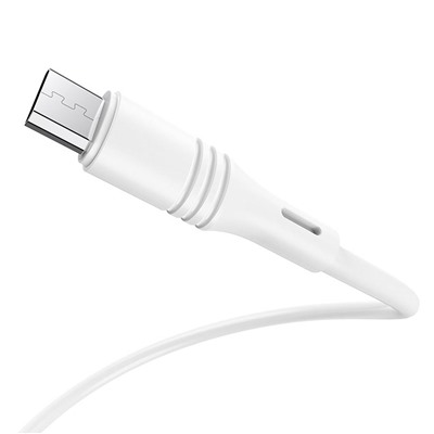 Кабель USB - micro USB Borofone BX43 CoolJoy  100см 2,4A  (white)