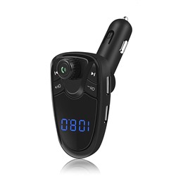 Автомобильный FM-трансмиттер - M-450M1 BT  2USB, mini jack 3,5 мм (black)