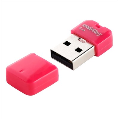 Флэш накопитель USB  4 Гб Smart Buy ART (pink)