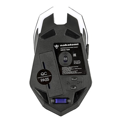 Мышь оптическая беспроводная Nakatomi Gaming mouse MROG-15UR RF, игровая