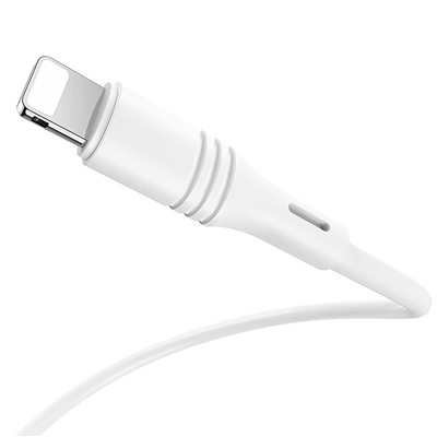 Кабель USB - Apple lightning Borofone BX43 CoolJoy (повр. уп)  100см 2,4A  (white)