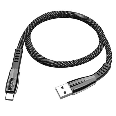 Кабель USB - Type-C Hoco U70  120см 3A  (dark grey)