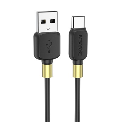 Кабель USB - Type-C Borofone BX59 Defender  100см 3A  (black)