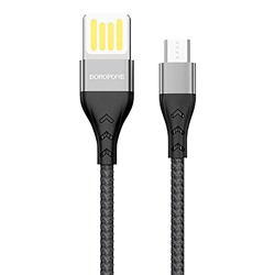 Кабель USB - micro USB Borofone BU11  120см 2,4A  (black)