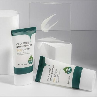 FarmStay Крем солнцезащитный восстанавливающий - Cica farm nature solution SPF50+/PA++++, 50г