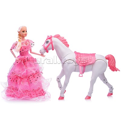 Карета с лошадью и куклой, в коробке