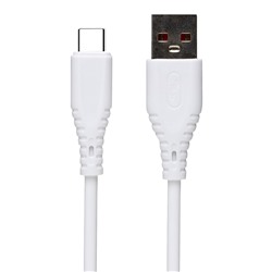 Кабель USB - Type-C SKYDOLPHIN S20T (повр. уп.)  100см 2,4A  (white)