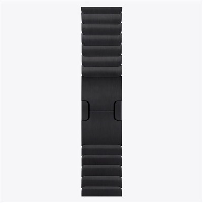 Ремешок - ApW34 металл блочный на застежке Apple Watch 42/44/45/49мм (black)