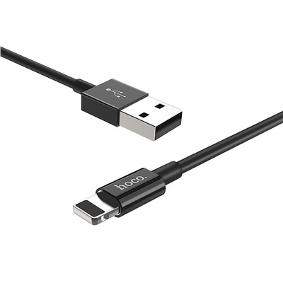 Кабель USB - Apple lightning Hoco X23 Skilled (повр. уп)  100см 2,1A  (black)