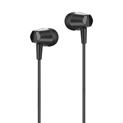 Проводные наушники с микрофоном внутриканальные Hoco M34 Honor music universal Jack 3,5  (black)