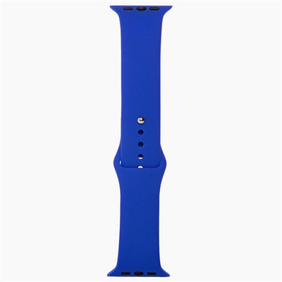 Ремешок - ApW Sport Band Apple Watch 42/44/45мм силикон на кнопке (L) (blue)