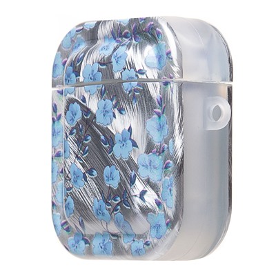 Чехол - PCP10 для кейса "Apple AirPods/AirPods 2" (silver/blue) (230459)