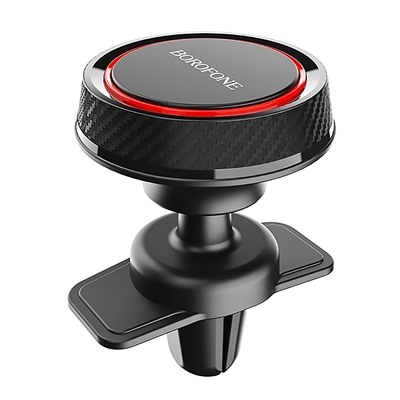 Держатель автомобильный Borofone магнитный BH12 в дефлектор (black/red)