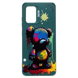 Чехол-накладка - SC335 для "Samsung Galaxy A32 4G"  (медведь) (dark green) (227163)