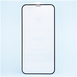 Защитное стекло Full Screen - 3D Flat для "Apple iPhone 12 Pro Max" (тех.уп.) (black)