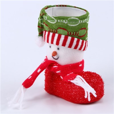 Подарочная упаковка «Сапожок», снеговик