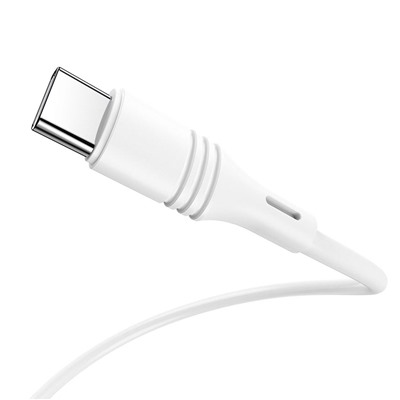 Кабель USB - Type-C Borofone BX43 CoolJoy  100см 3A  (white)