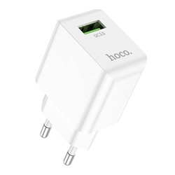Адаптер Сетевой Hoco C98A Proton USB 3A/18W (white)